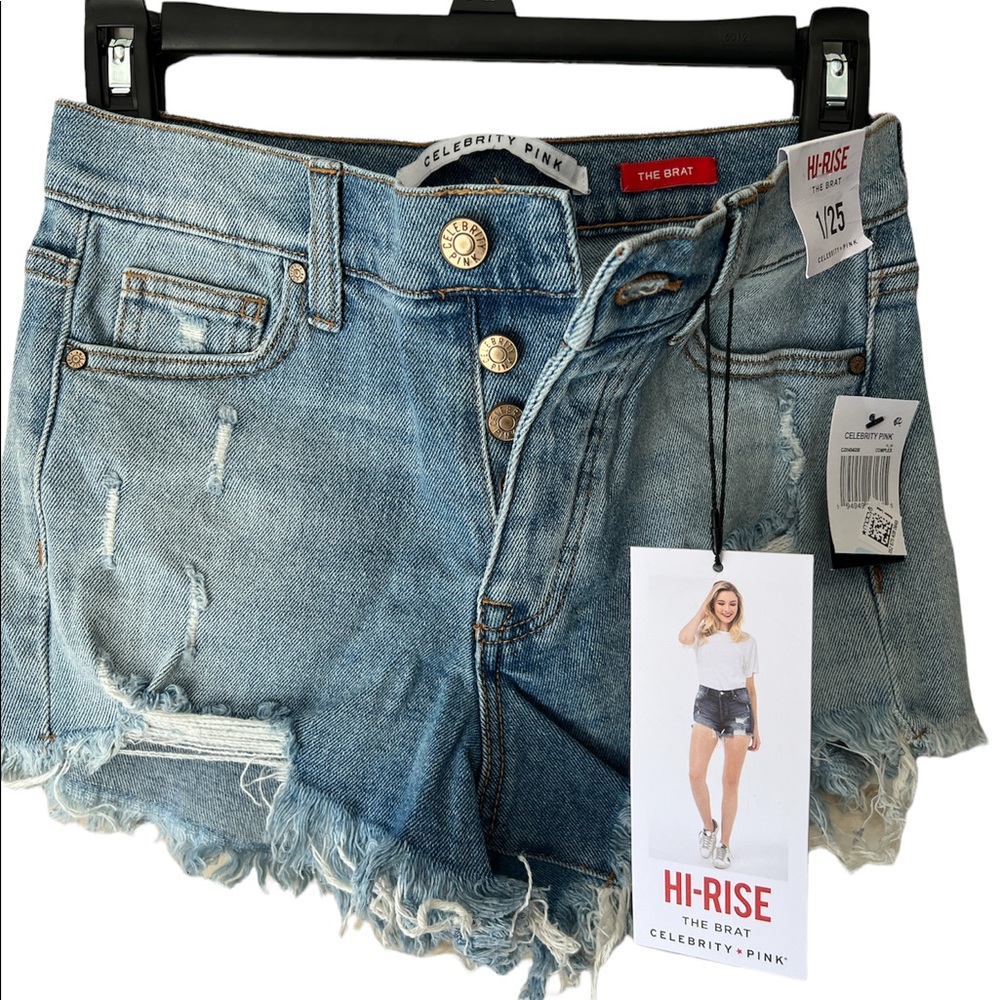 Celebrity pink‎ high rise denim shorts